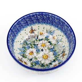 Miska ceramiczna C38 0,6l <br> Unikat U5290 Pszczółki w Ogrodzie